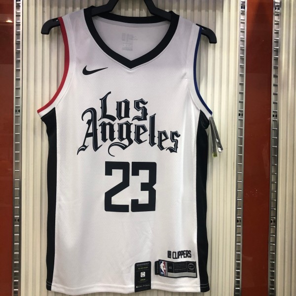 NBA Season 20-21 Men Los Angeles Clippers in Latin White City #23 WILLIAMS Jersey High Quality Name and Number Print