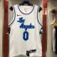 NBA Men Los Angeles Lakers Retro in Latin #0 KUZMA white Round Neck Jersey High Quality Name and Number Print