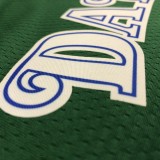 NBA Men Season 2021 Dallas Mavericks Green #77 DONCIC Jersey High Quality Name and Number Print
