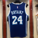 NBA Men Los Angeles Lakers Retro in Latin #24 BRYANT Blue Round Neck Jersey High Quality Name and Number Print