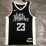 NBA Season 20-21 Men Los Angeles Clippers in Latin Black City #23 WILLIAMS Jersey High Quality Name and Number Print