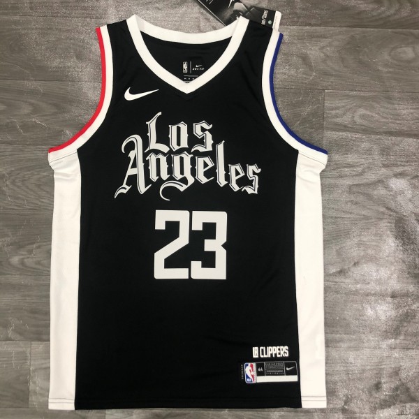 NBA Season 20-21 Men Los Angeles Clippers in Latin Black City #23 WILLIAMS Jersey High Quality Name and Number Print