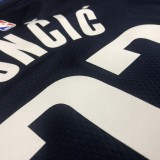 NBA Men Season 2021 Dallas Mavericks Dark Blue #77 DONCIC Jersey with Jordon Logo High Quality Name and Number Print