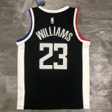 NBA Season 20-21 Men Los Angeles Clippers in Latin Black City #23 WILLIAMS Jersey High Quality Name and Number Print