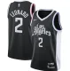 NBA Season 20-21 Men Los Angeles Clippers in Latin Black City #2 LEONARD Jersey High Quality Name and Number Print