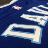 NBA Men Los Angeles Lakers Retro in Latin #3 DAVIS Blue Round Neck Jersey High Quality Name and Number Print