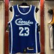 NBA Men Los Angeles Lakers Retro in Latin with Crenshaw #23 JAMES Blue Round Neck Jersey High Quality Name and Number Print