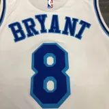 NBA Men Los Angeles Lakers Retro in Latin #8 BRYANT white Round Neck Jersey High Quality Name and Number Print