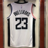 NBA Season 20-21 Men Los Angeles Clippers in Latin White City #23 WILLIAMS Jersey High Quality Name and Number Print