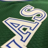 NBA Men Season 2021 Dallas Mavericks Green #77 DONCIC Jersey High Quality Name and Number Print