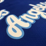 NBA Men Los Angeles Lakers Retro in Latin #3 DAVIS Blue Round Neck Jersey High Quality Name and Number Print