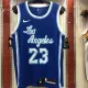 NBA Men Los Angeles Lakers Retro in Latin #23 JAMES Blue Round Neck Jersey High Quality Name and Number Print