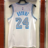 NBA Men Season 2021 Los Angeles Lakers White Round Neck #24 BRYANT Jersey High Quality Name and Number Print