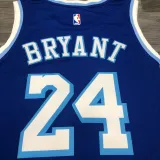 NBA Men Los Angeles Lakers Retro in Latin #24 BRYANT Blue Round Neck Jersey High Quality Name and Number Print