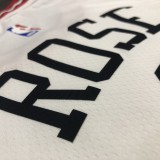NBA Men Chicago Bulls White #1 ROSE Jersey High Quality Name and Number Print