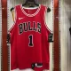 NBA Men Chicago Bulls Red #1 ROSE Jersey High Quality Name and Number Print