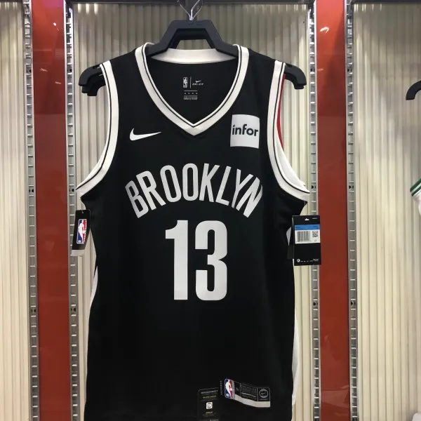 NBA Men New Brooklyn Nets Black #13 HARDEN Jersey High Quality Name and Number Print