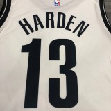 NBA Men New Brooklyn Nets White #13 HARDEN Jersey High Quality Name and Number Print