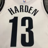 NBA Men New Brooklyn Nets White #13 HARDEN Jersey High Quality Name and Number Print