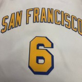 NBA Men Golden State Warriors New Model Retro White #6 YOUNG Jersey High Quality Name and Number Print