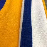 NBA Season 2021 Men Golden State Warriors #6 YOUNG Yellow Jersey wih Jordan Logo High Quality Name and Number Print