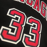NBA Men Chicago Bulls Black ##33 PIPPEN Jersey High Quality Name and Number Print