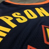 NBA Men Season 2021 Golden State Warriors #11 THOMPSON Black City Jersey High Quality Name and Number Print