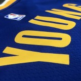 NBA Men Golden State Warriors Blue #6 YOUNG Jersey High Quality Name and Number Print