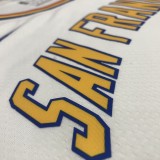 NBA Men Golden State Warriors New Model Retro White #22 WIGGINS Jersey High Quality Name and Number Print