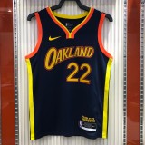 NBA Men Season 2021 Golden State Warriors #22 WIGGINS Black City Jersey High Quality Name and Number Print