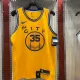 NBA New Season Men Golden State Warriors the City Yellow #35 DURANT Jersey High Quality Name and Number Print