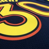 NBA Men Season 2021 Golden State Warriors #30 CURRY Black City Jersey High Quality Name and Number Print