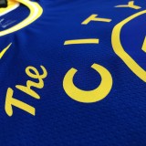 NBA Men Season 2021 Golden State Warriors the City Blue #30 CURRY Jersey High Quality Name and Number Print