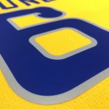 NBA Men Golden State Warriors Retro Yellow #6 YOUNG Jersey High Quality Name and Number Print