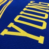 NBA Men Season 2021 Golden State Warriors the City Blue #6 YOUNG Jersey High Quality Name and Number Print