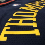 NBA Men Season 2021 Golden State Warriors Up-and-coming Star Dark Blue #11 THOMPSON Jersey High Quality Name and Number Print