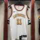 NBA Men Golden State Warriors New Model Retro White #11 THOMPSON Jersey High Quality Name and Number Print
