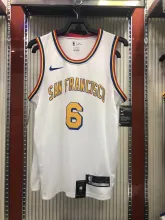 NBA Men Golden State Warriors New Model Retro White #6 YOUNG Jersey High Quality Name and Number Print