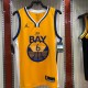 NBA Season 2021 Men Golden State Warriors #6 YOUNG Yellow Jersey wih Jordan Logo High Quality Name and Number Print