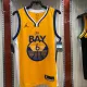 NBA Season 2021 Men Golden State Warriors #6 YOUNG Yellow Jersey wih Jordan Logo High Quality Name and Number Print