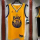 NBA Season 2021 Men Golden State Warriors #35 DURANT Yellow Jersey wih Jordan Logo High Quality Name and Number Print