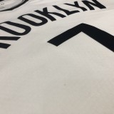 NBA Men New Brooklyn Nets White #7 DURANT Jersey High Quality Name and Number Print