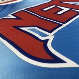 NBA Men Season 2021 Brooklyn Nets Blue Retro #7 DURANT Jersey High Quality Name and Number Print