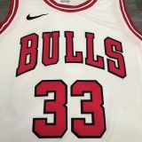 NBA Men Chicago Bulls White #33 PIPPEN Jersey High Quality Name and Number Print