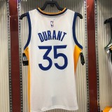 NBA Men Golden State Warriors White #35 DURANT Jersey High Quality Name and Number Print