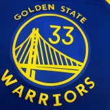 NBA Men Golden State Warriors Blue ##33 WISEMAN Jersey High Quality Name and Number Print