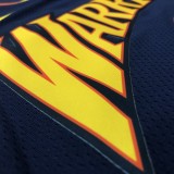 NBA Men Season 2021 Golden State Warriors Up-and-coming Star Dark Blue #30 CURRY Jersey High Quality Name and Number Print
