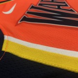 NBA Men Season 2021 Golden State Warriors Up-and-coming Star Orange #11 THOMPSON Jersey High Quality Name and Number Print