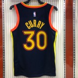 NBA Men Season 2021 Golden State Warriors #30 CURRY Black City Jersey High Quality Name and Number Print