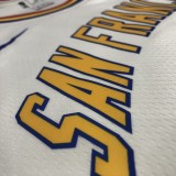 NBA Men Golden State Warriors New Model Retro White #35 DURANT Jersey High Quality Name and Number Print